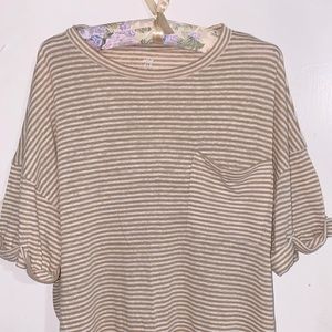 ✨Aerie oversized striped shirt size M✨